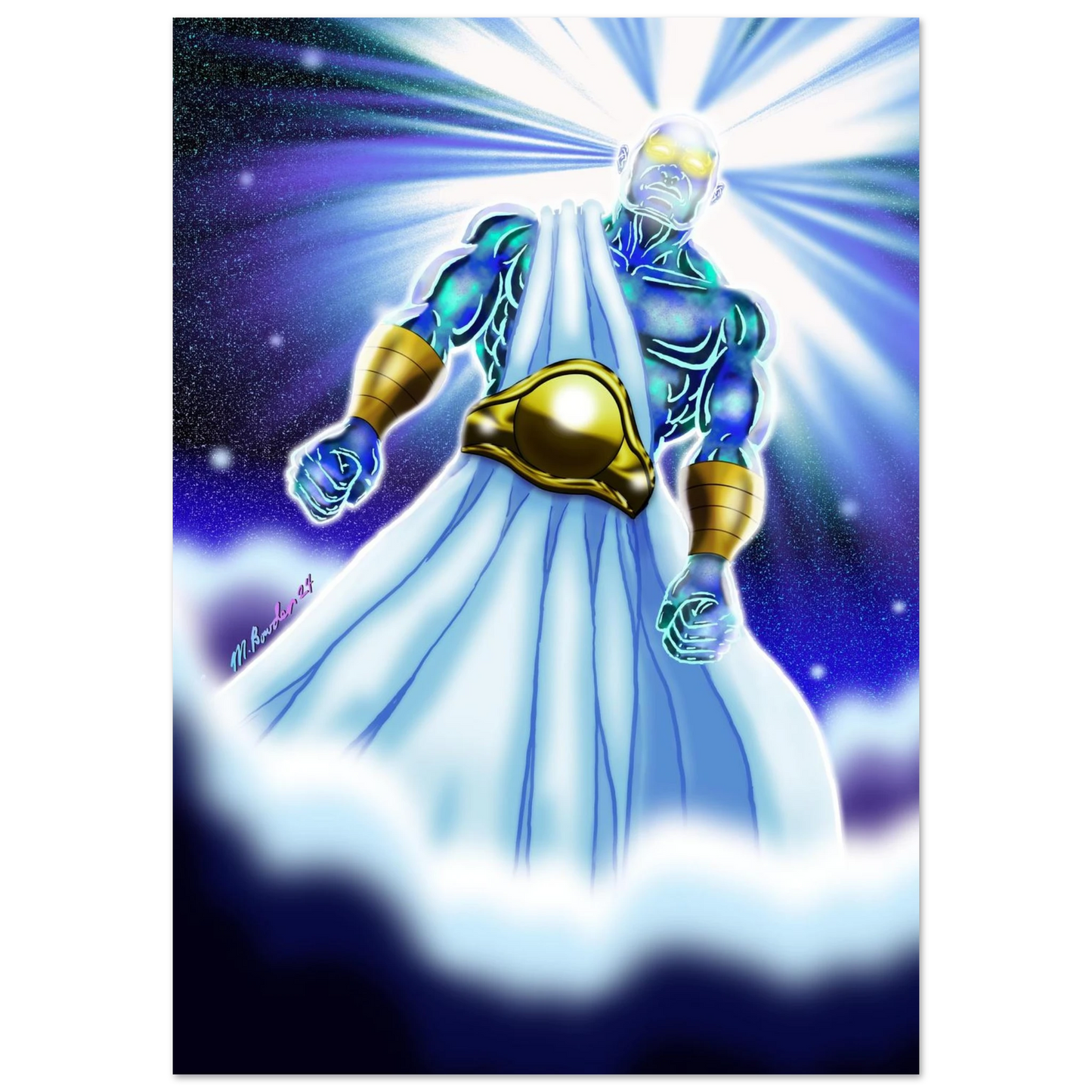 Angel of Daniel 10 by McLendon Bowden-Christian digital artwork- Print, , -Gallery of Grace