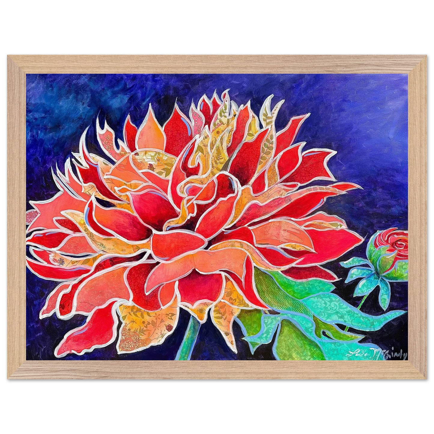 Pink Magnificence by Lisa McGinty Christian floral wall art print - Print,,-Gallery of Grace