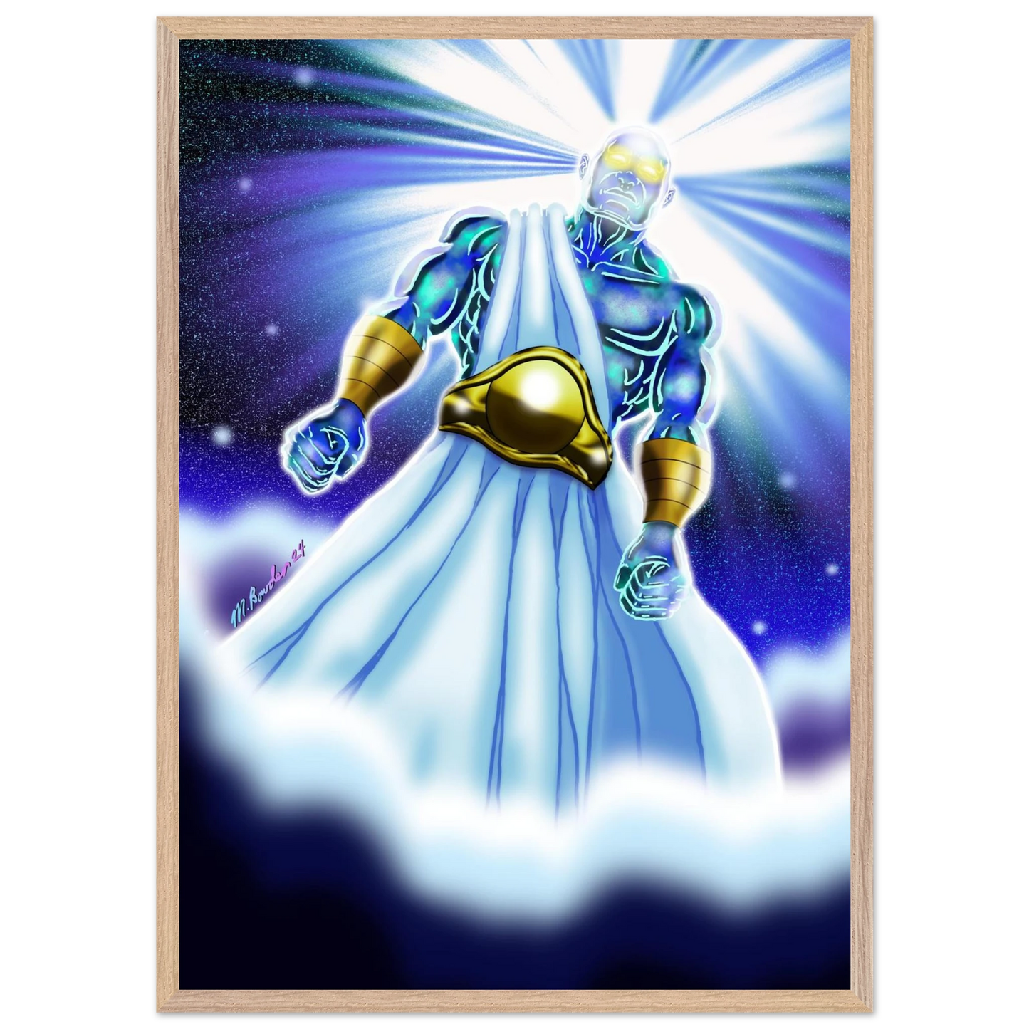 Angel of Daniel 10 by McLendon Bowden-Christian digital artwork- Print, , -Gallery of Grace