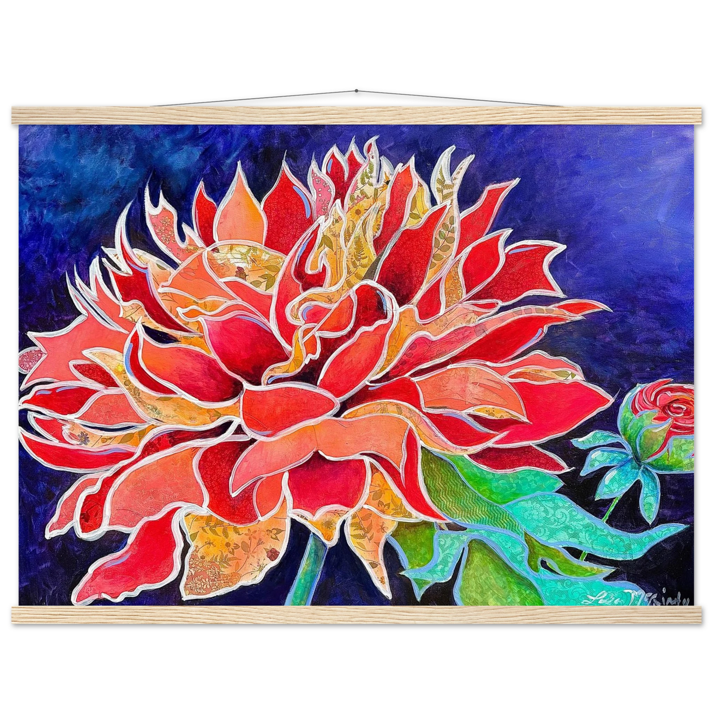 Pink Magnificence by Lisa McGinty Christian floral wall art print - Print,,-Gallery of Grace