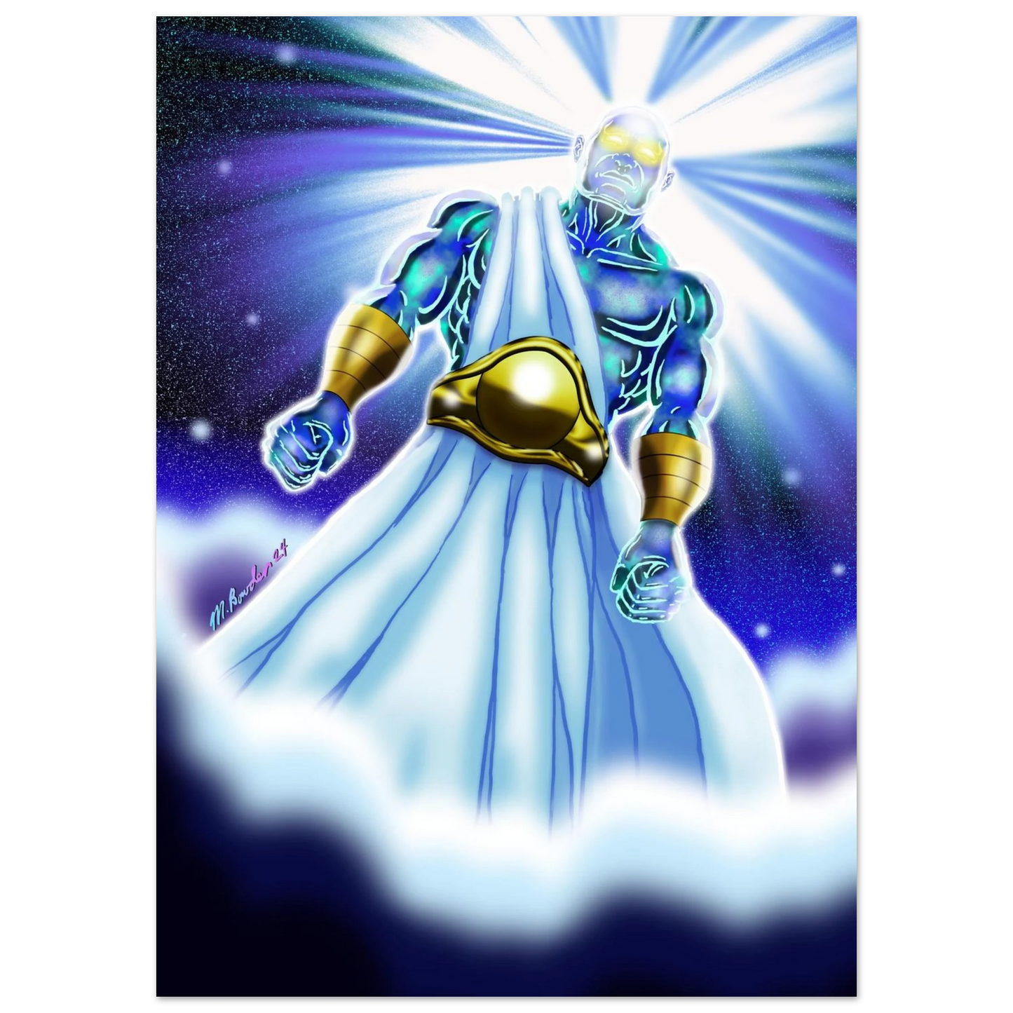 Angel of Daniel 10 by McLendon Bowden-Christian digital artwork- Print, , -Gallery of Grace