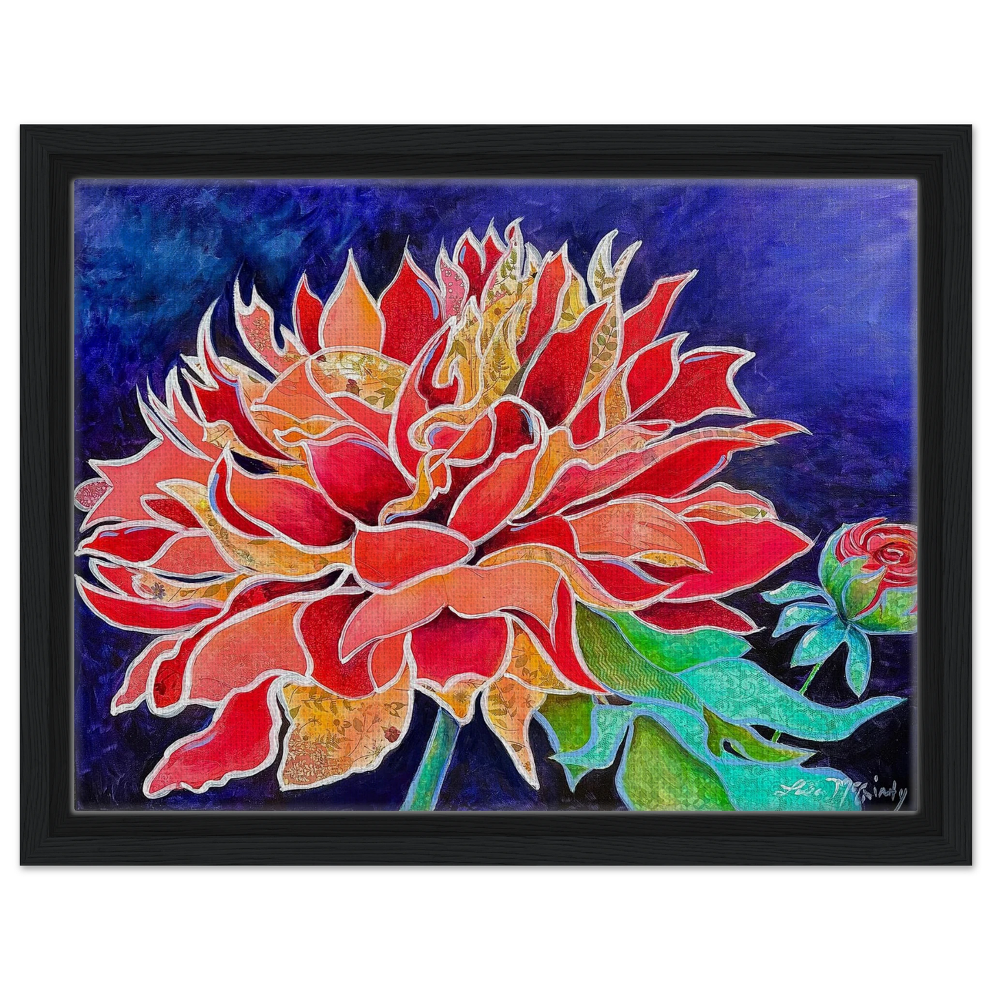 Pink Magnificence by Lisa McGinty Christian floral wall art print - Print,,-Gallery of Grace