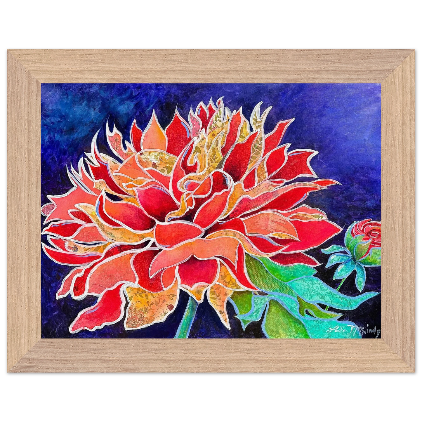 Pink Magnificence by Lisa McGinty Christian floral wall art print - Print,,-Gallery of Grace