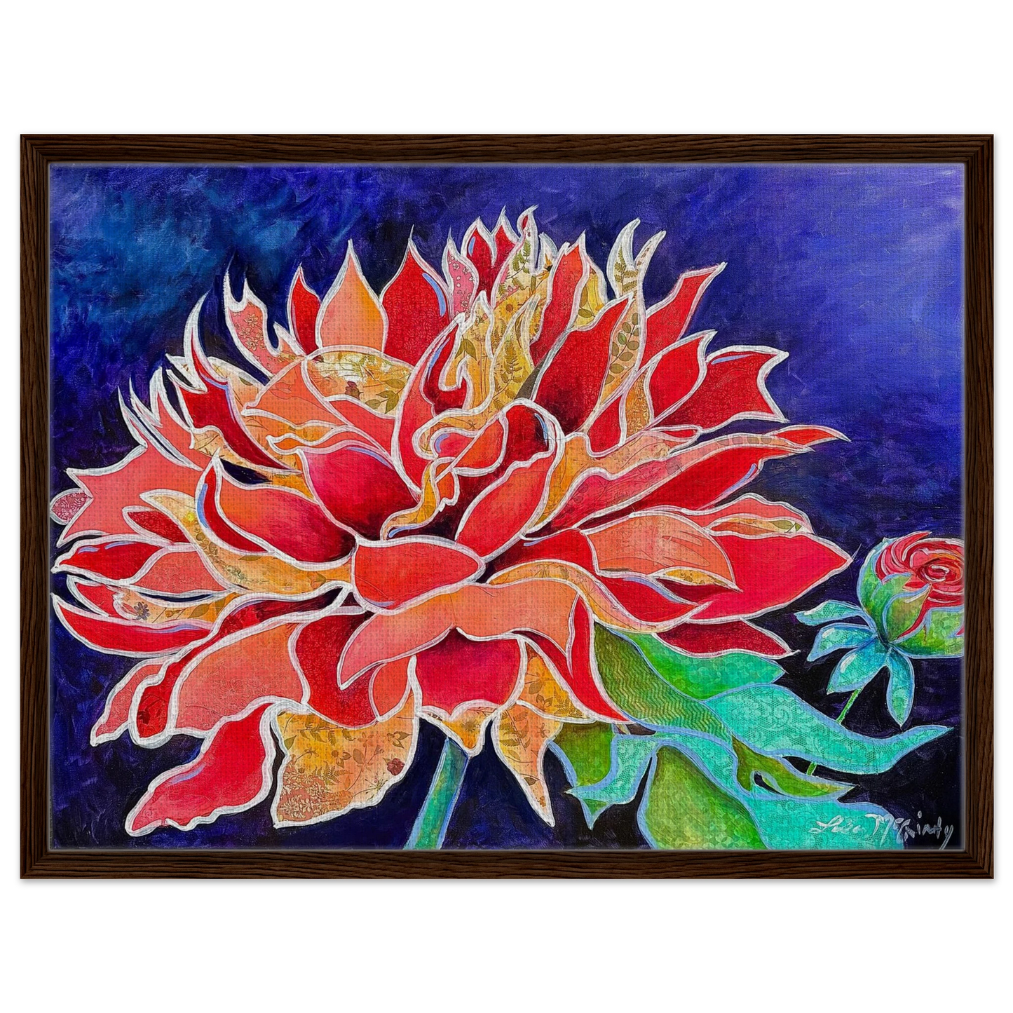 Pink Magnificence by Lisa McGinty Christian floral wall art print - Print,,-Gallery of Grace