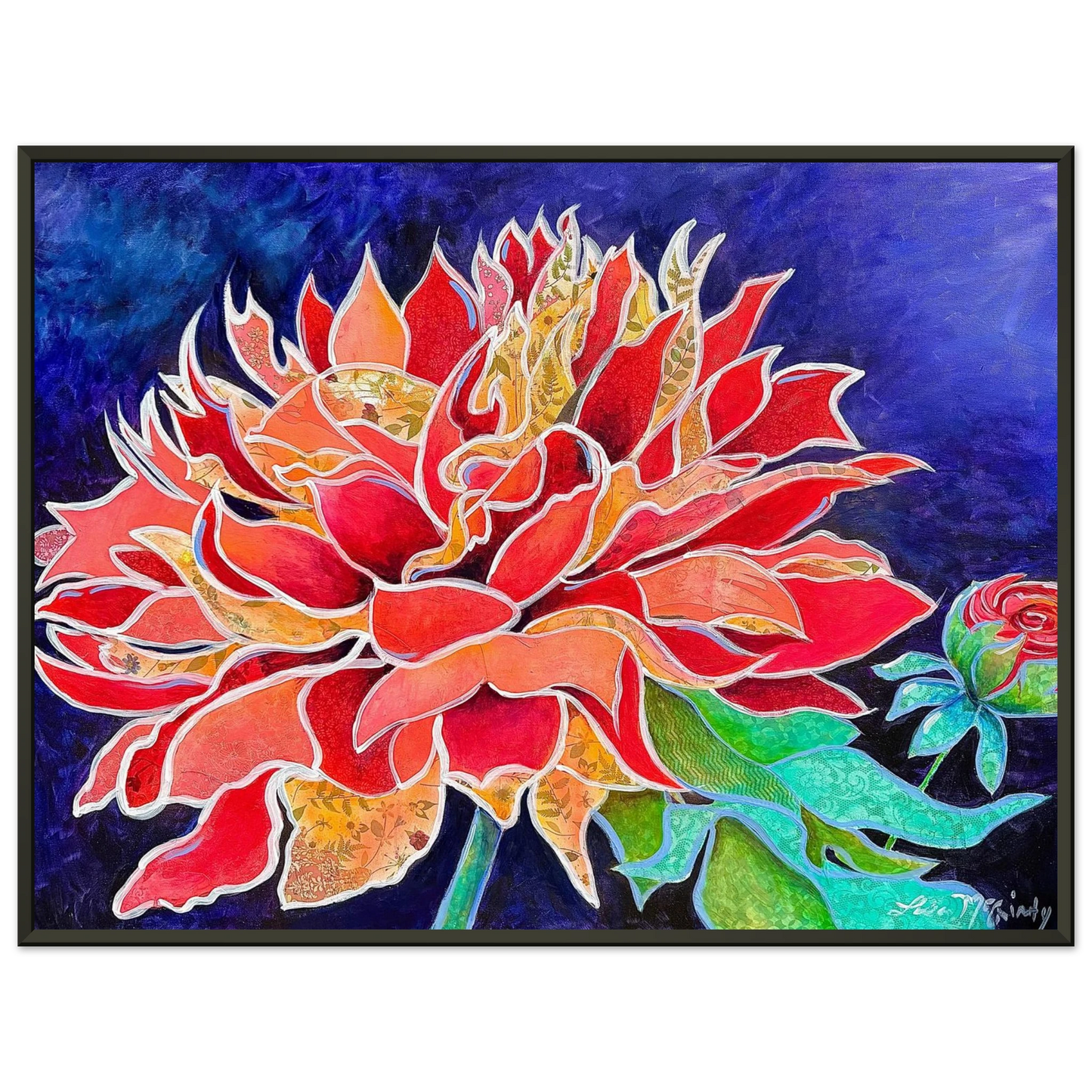 Pink Magnificence by Lisa McGinty Christian floral wall art print - Print,,-Gallery of Grace