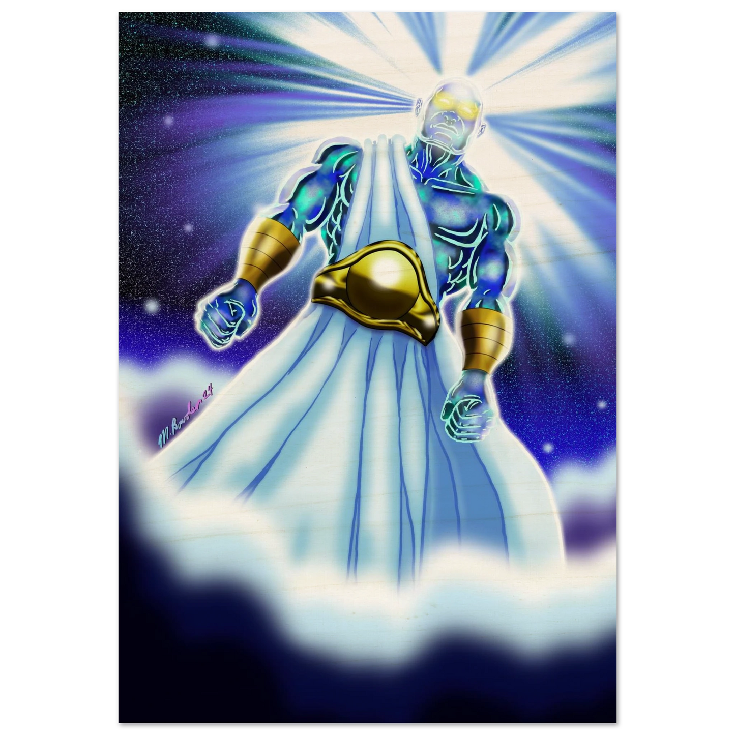 Angel of Daniel 10 by McLendon Bowden-Christian digital artwork- Print, , -Gallery of Grace