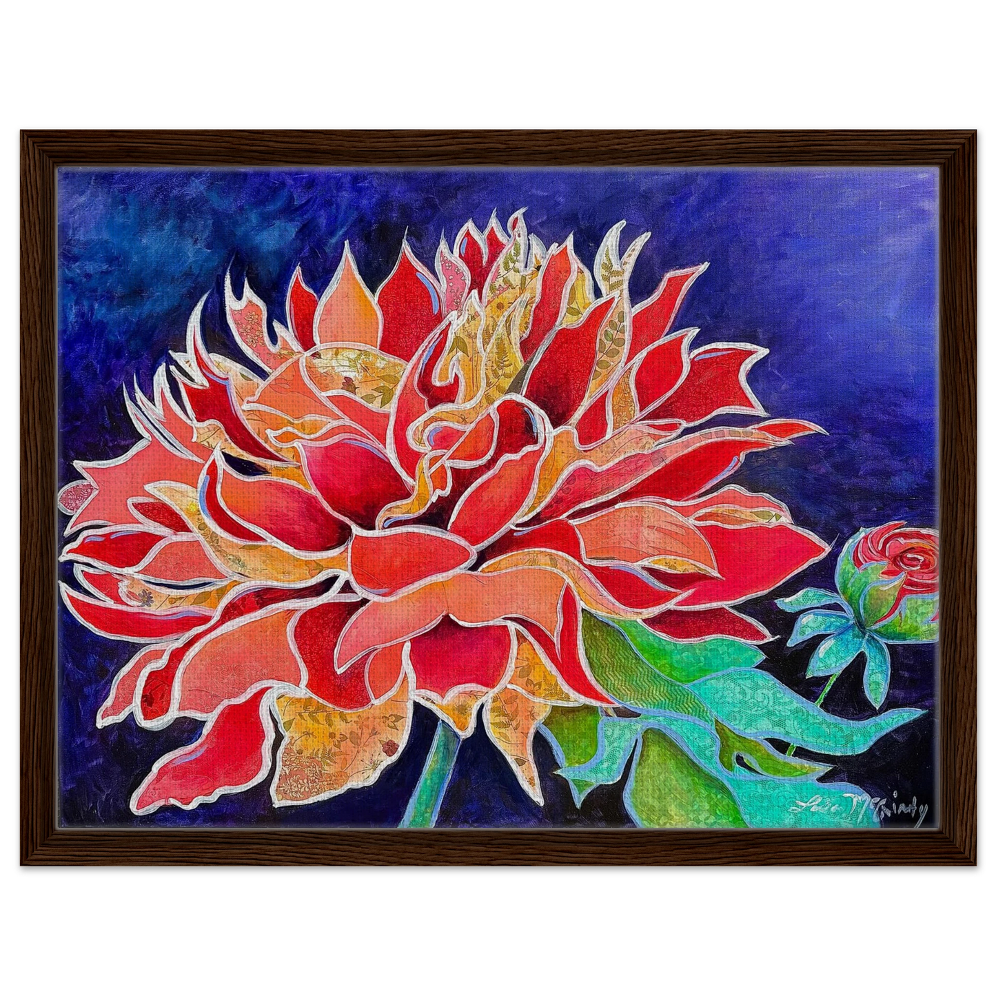 Pink Magnificence by Lisa McGinty Christian floral wall art print - Print,,-Gallery of Grace