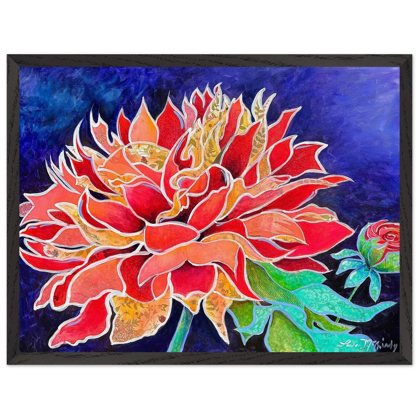 Pink Magnificence by Lisa McGinty Christian floral wall art print - Print,,-Gallery of Grace