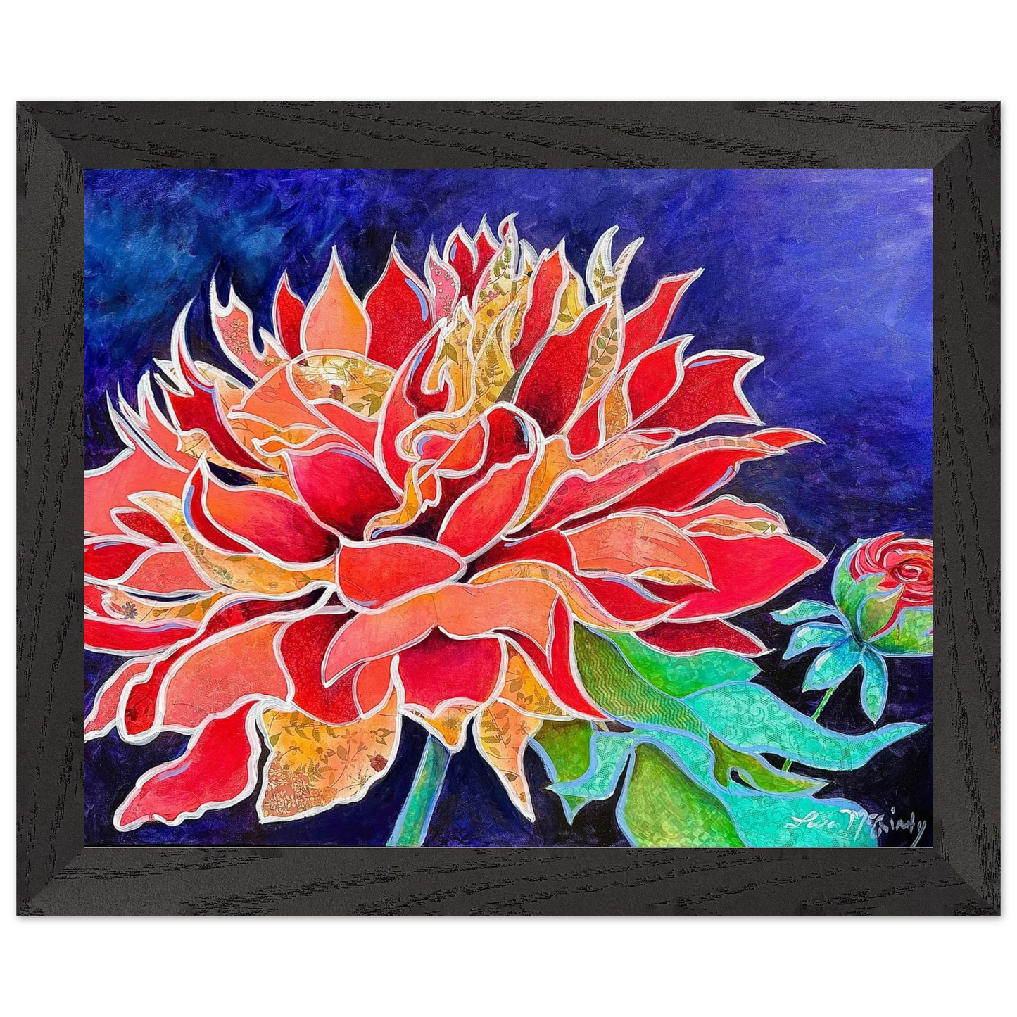 Pink Magnificence by Lisa McGinty Christian floral wall art print - Print,,-Gallery of Grace