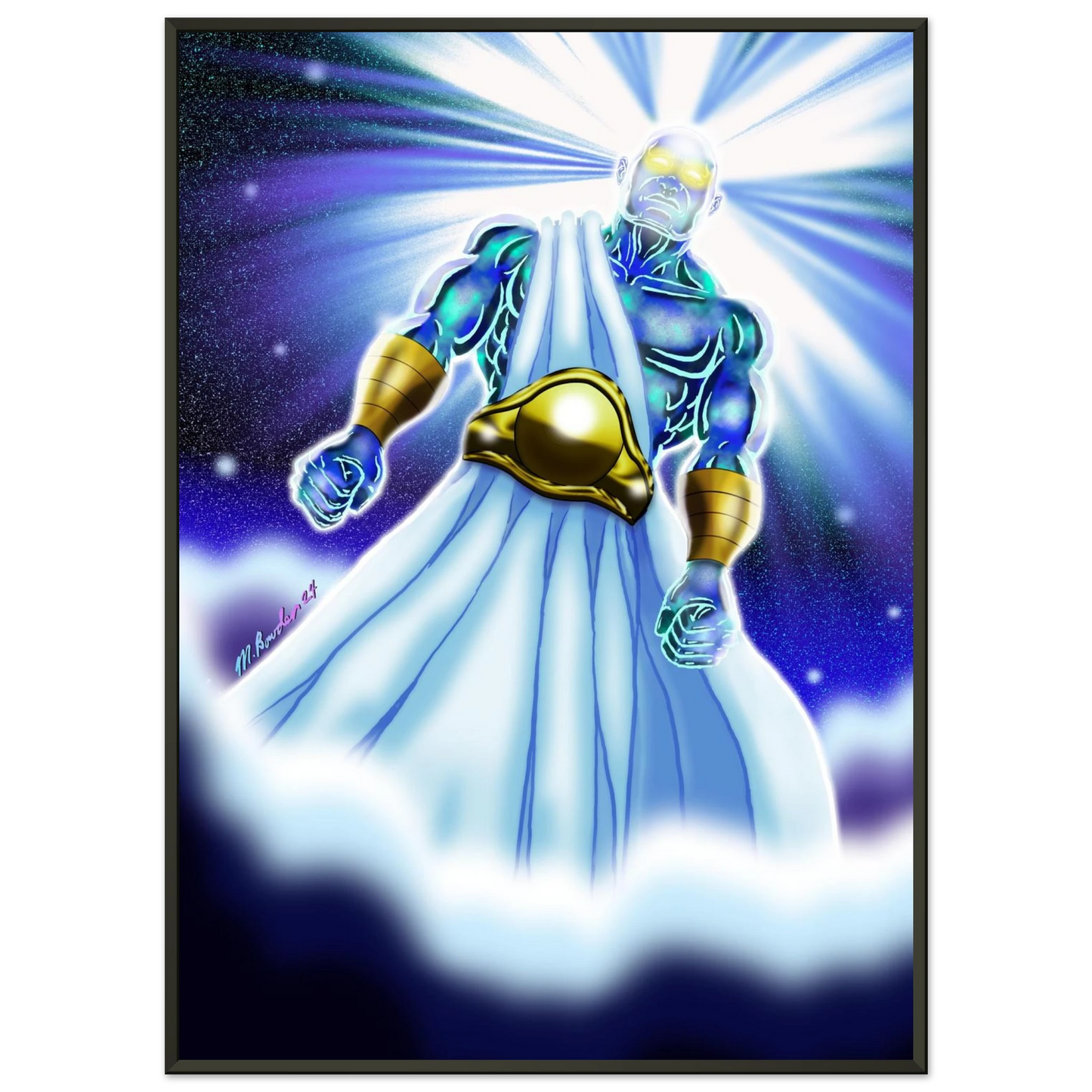 Angel of Daniel 10 by McLendon Bowden-Christian digital artwork- Print, , -Gallery of Grace