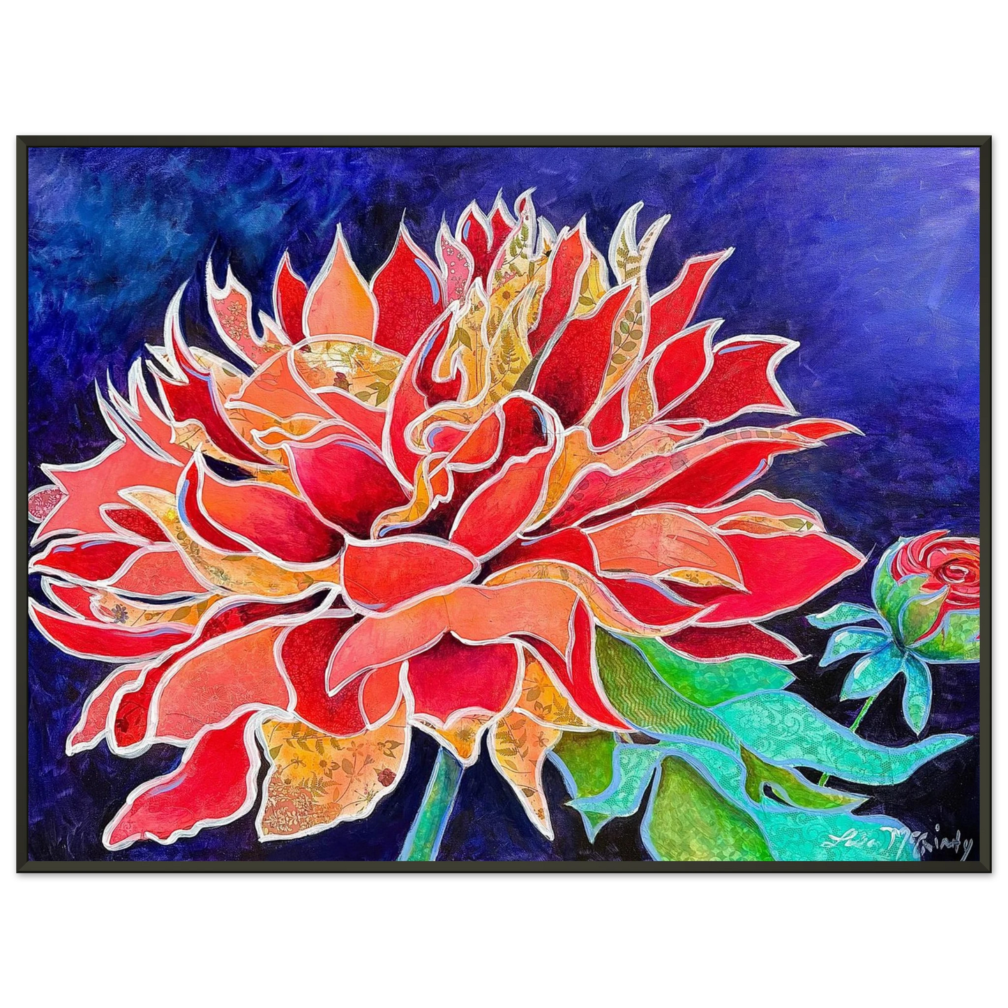 Pink Magnificence by Lisa McGinty Christian floral wall art print - Print,,-Gallery of Grace