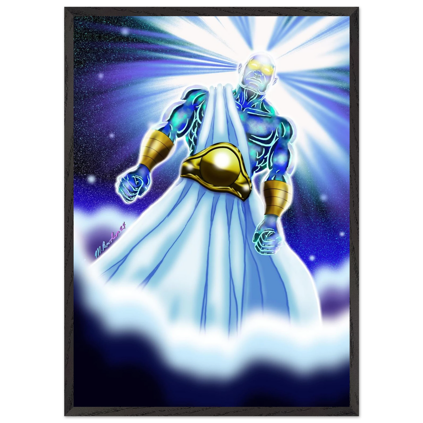 Angel of Daniel 10 by McLendon Bowden-Christian digital artwork- Print, , -Gallery of Grace