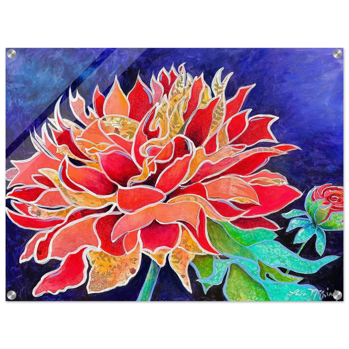 Pink Magnificence by Lisa McGinty Christian floral wall art print - Print,,-Gallery of Grace